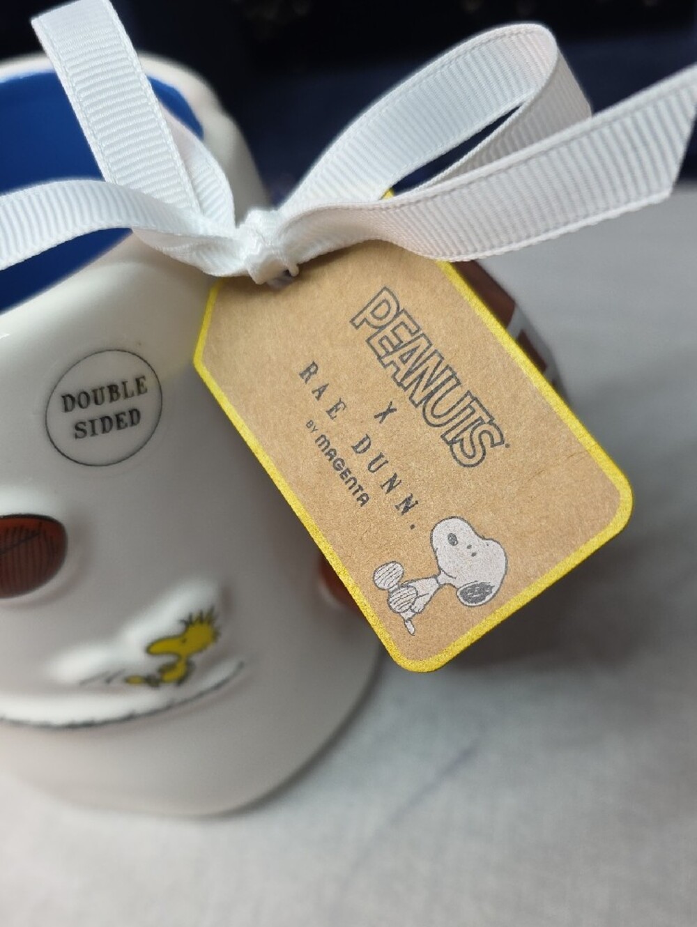 Snoopy & Woodstock x Rae Dunn Double Sided Football Mug - Picture 4 of 8